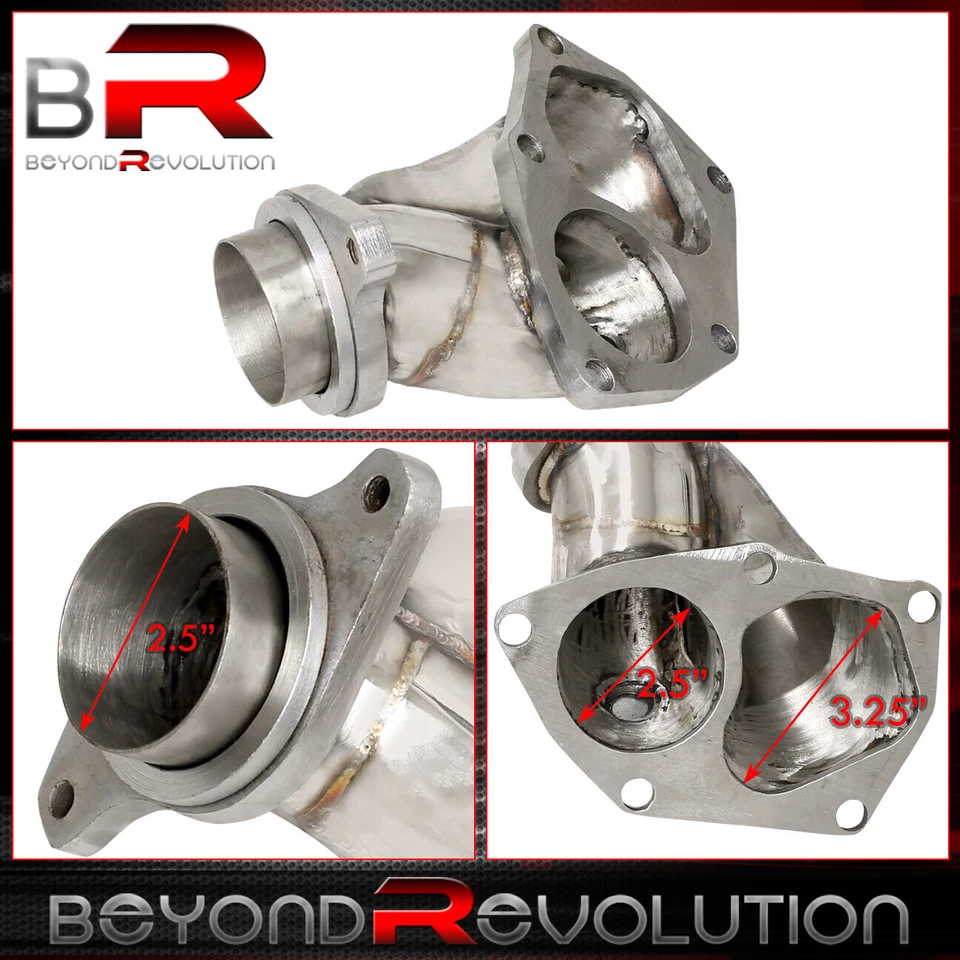 Tubo de codo turbo TD05 de acero inoxidable para EVO VIII IX 2003-2006 2,0 L 4G63T Foto 2 de 3