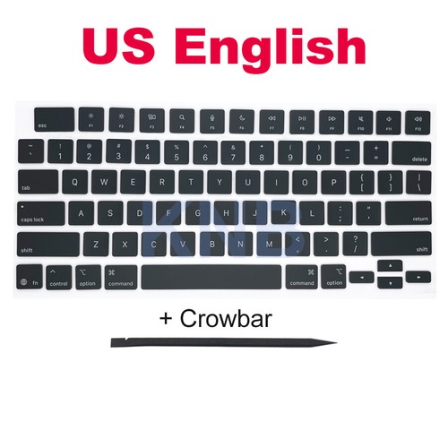 New Key Cap Black For Macbook Air Retina 13.6" 15.3" M4 A3240 A3241 2025 Year - Afbeelding 2 van 23