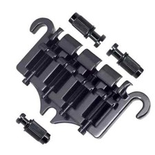 3 Point 4 String Bass Bridge Tailpiece Zinc Alloy Bridges with Saddle