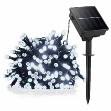 100 LED Solar Outdoor Waterproof Lights Outdoor Garden Wedding Party Christmas