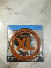 D'Addario Nickel Wound, Light Top/Heavy Bottom, 10-52 Electric Guitar Strings