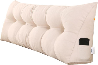 California King Triangular Wedge Headboard Pillow with Removable Cover