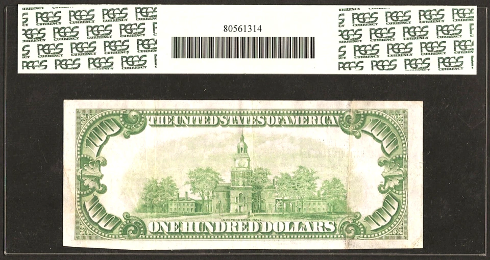 🇺🇸 FL 1929 $100 VERY LOW S/N:D000030A  ♚♚MIAMI, FLORIDA♚♚ PCGS VERY FINE 25 - Image 2 of 2