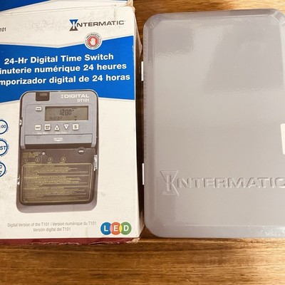 Intermatic DT101 24 Hour Indoor Surface Mount Timer w/Battery Backup *Open Hole