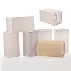 Cylinder E26 Fabric Lamp Shade,Black Rectangle Cuboid Linen Textured Lampshades