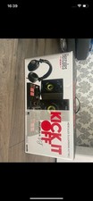 Image of Hercules DJ Learning Kit Bundle Inpulse 200 DJ Controller Headphones Speakers