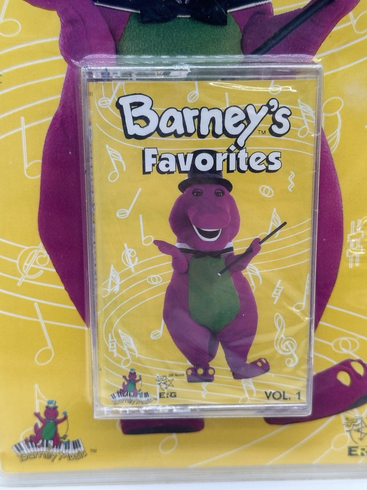 Barney's Favorites Vol 1 Cassette Tape 1993 Vintage Collectible Kids ...