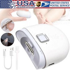 Electric Toe Nail Clipper With Led Auto Thick Nails Trimmer Baby Child Safe Usb