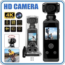 4K HD Pocket Action Camera 270° Rotation WiFi Vlog Camera Handheld Sports Cam DV