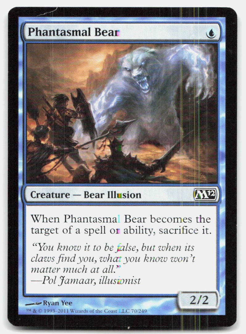 PHANTASMAL BEAR 70 C Magic 2012 (M12) LP