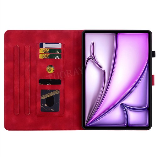 For iPad Pro 13 11 Air 6 5 4 10.9 8/9/10th Tablet Flip Leather Case Stand Cover - Bild 15 von 52