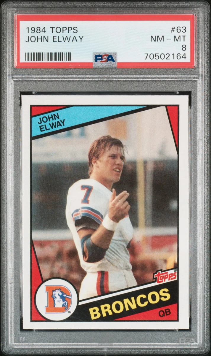 John Elway Football Grade 8 Rookie Sports Trading Cards