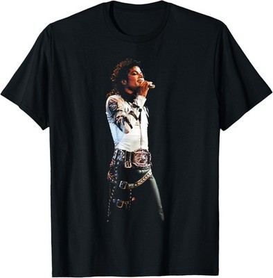 Michael Jackson Bad World Tour Man in The Mirror 1988 Unisex T