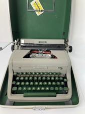 Vintage 1954 Royal Keystone Manual Typewriter Green Keys Portable in Case thumbnail