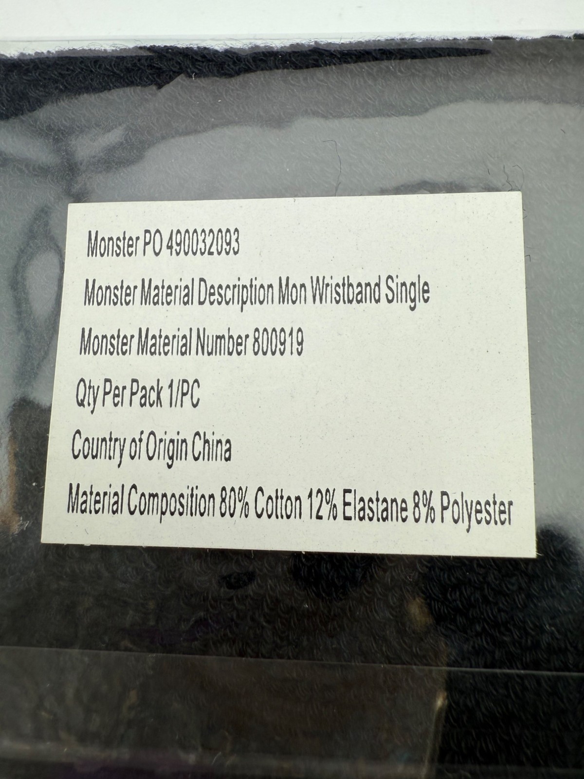 NEW Monster Energy Drink Official Gear Black & Green Wristbands & Sweatbands Set