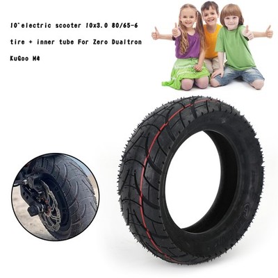 10''electric scooter 10x3.0 80/65-6 tire + inner tube For Zero Dualtron KuGoo M4,