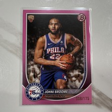Topps Bowman 2025-26 Johni Broome Pink Rookie #35 /175 Philadelphia 76ers