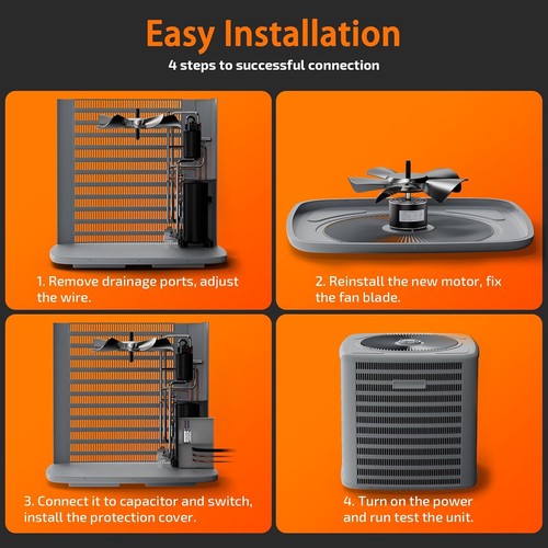 Repuesto motor ventilador condensador 5KCP39LFY534AS para portador HC39GE242 HC39GE24... - Imagen 7 de 7