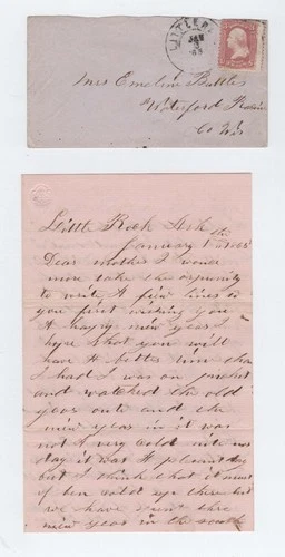 CIVIL WAR LETTER - 28th Wisconsin Vols - Arkansas Prisoners, Jeff Davis Content!