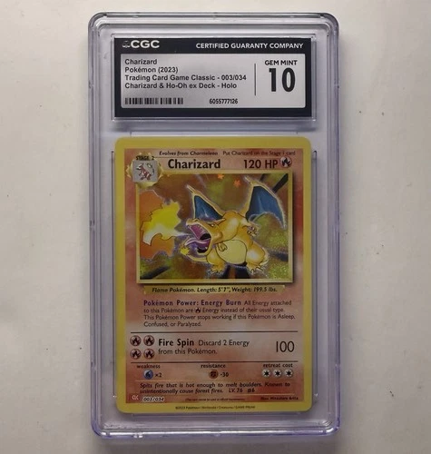 Charizard 003/034 - TCG Classic: Charizard & Ho-Oh ex Deck CGC 10 GEM MINT