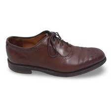 Allen Edmonds Cornwallis Brown Leather Dainite Sole Oxford Shoes Mens 10 D