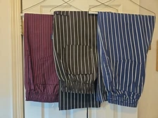 3 Pair  L Chef Pants. Chefwear, Uncommon Threads, Absolute Chef Great Condition