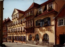 Hotel Goldener Hirsch Rothenburg ob der Tauber Germany vintage postcard z813