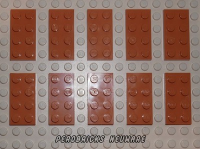 Lego Basic 10 Platten 2x4 #3020 nougat NEUWARE