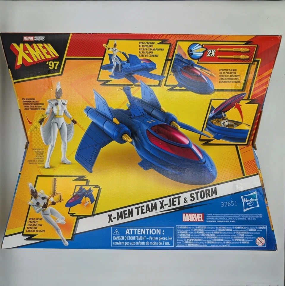 X-Men Team X-Jet & Storm Marvel Studios X-Men '97 Epic Hero Series Hasbro NUEVO Foto 2 de 4