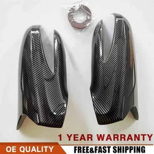 Rearview Mirror Cover Cap Carbon Fiber Black For 06-12 Lexus IS IS250 IS350 ISF