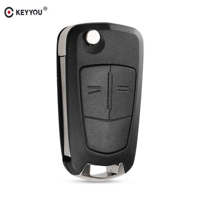 2 Tasten KEYYOU Autoschlüssel Gehäuse für Opel Vauxhall Corsa Astra HU100