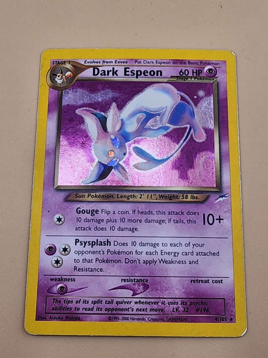 Dark Espeon 4/105 Neo Destiny Holo Moderately Played (MP) | eBay