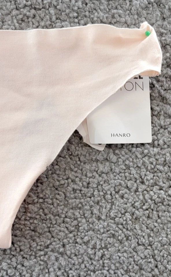 Hanro невидимый хлопок стринги женский размер маленький порошок бесшовный мягкий эластичной крой - Изображение 2 из 4