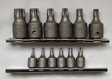 12  Great Neck Six Point Star Sockets- 1/4 inch and 3/8 Inch Sets