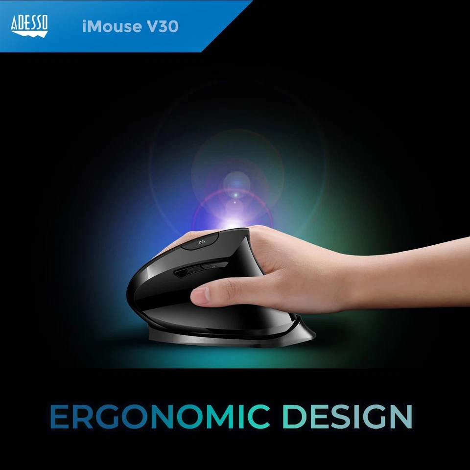 iMouse V30 Wireless Adjustable Vertical Ergonomic Mouse with Customizable Ang... - Image 4 of 4
