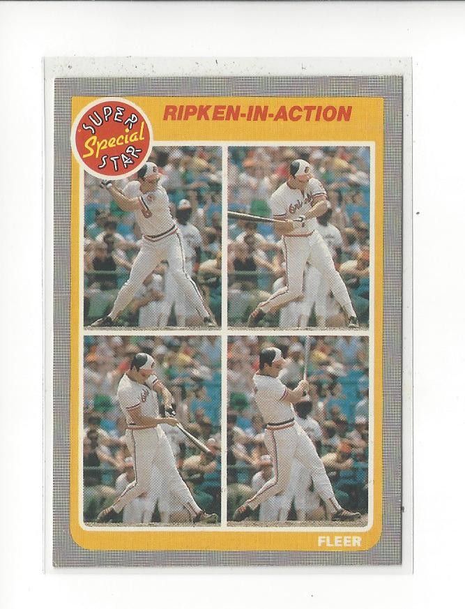 1985 Fleer #626 Cal Ripken IA Orioles