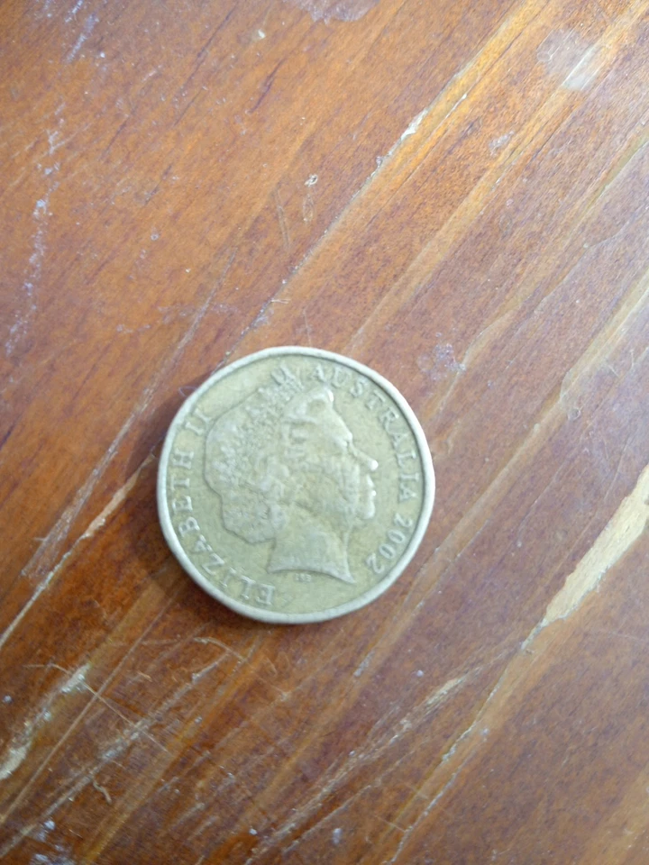 Moneda de un dólar de $1 Miss Shaped 2002 rara - año del interior, rara Foto 3 de 4