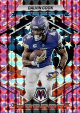 2023 Panini Mosaic Dalvin Cook #263 National Pride Pink Camo Prizm Vikings