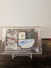 2021 Topps Tribute Green Monster Autograph Card Xander Bogaerts 8/10
