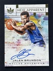 2018-19 Panini Court Kings Jalen Brunson Heir Apparent Auto RC Rookie /99