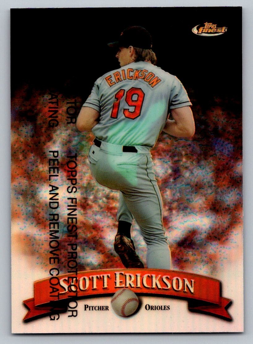 1998 Topps Finest Scott Erickson #104 Refractor Orioles Nm
