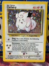 Pokemon tcg Base Set Clefairy Holo #005/102