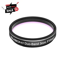 SVBONY SV220 Telescope Filter H-Alpha & OIII 3nm Dual-Band 1.25/2" Nebula Filter
