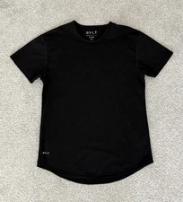 BYLT Drop Cut T Shirt Mens Medium Black Short Sleeve Basic BYLT Blend