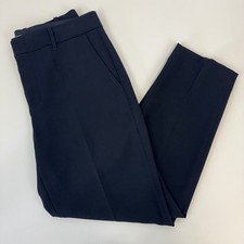 Vince Navy Blue Tailored Tapered Pants Trousers Japanese Fabric Size 10 RN106730