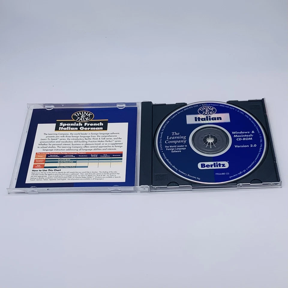 The Learning Company Berlitz Think & Talk Italian Version 2.0 Win Mac CD-ROM - Image 3 of 4
