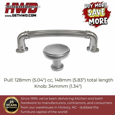 #ad Brushed Nickel Knob or Pull Collection Kitchen Bath Cabinet Coliseum Farmhouse $112.13