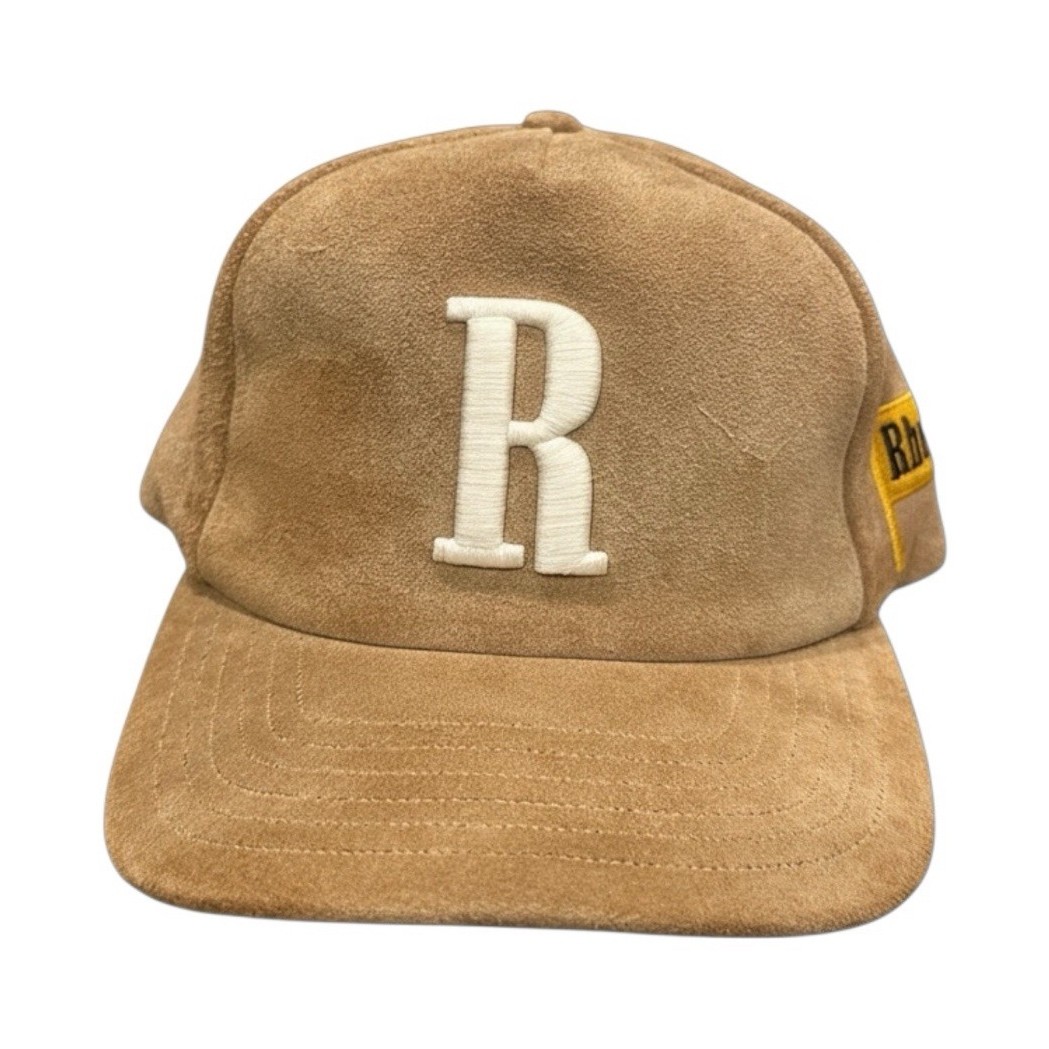 Rhude Brown Solid Pattern Baseball Cap Hat Men's … - image 1