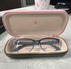 kate spade new york CAROLINA Womens Blue Floral Full Rim Eyeglasses 53-16-135 — photo 1