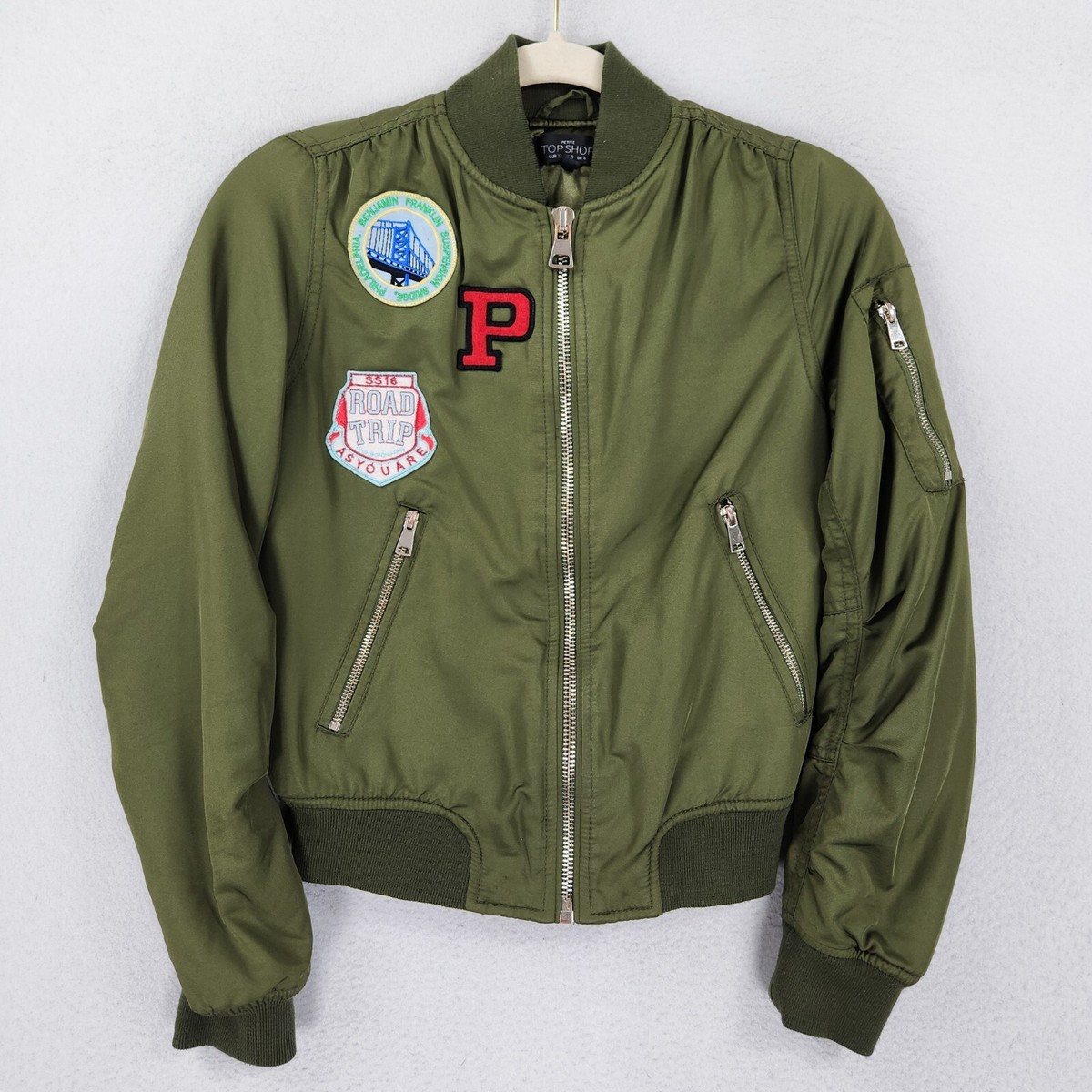 トップショップ レディース ボンバージャケット Topshop Jacket Topshop puffer bomber jacket in pearl white | ASOS